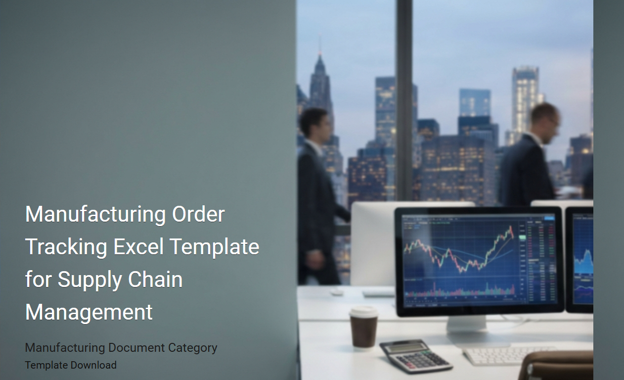 Manufacturing Order Tracking Excel Template for Streamlined Supply Chain Management