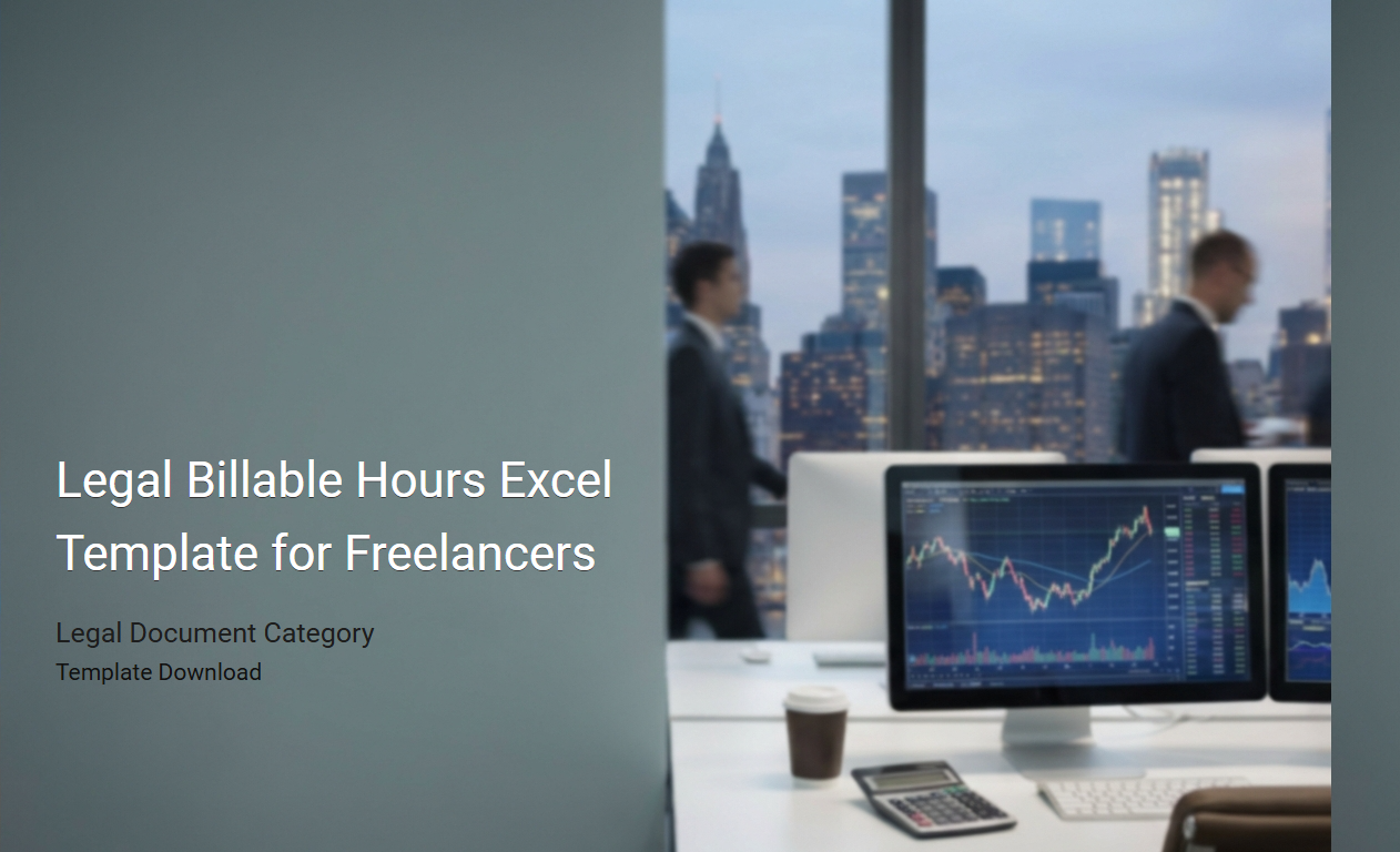 Legal Billable Hours Excel Template for Freelance Professionals: Streamlined Time Tracking and Invoicing