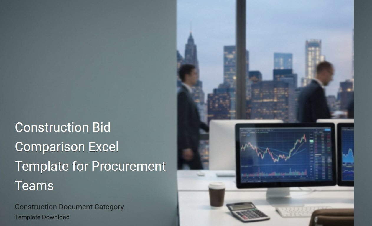 Optimized Excel Template for Comparative Analysis of Construction Bids in Procurement Operations
