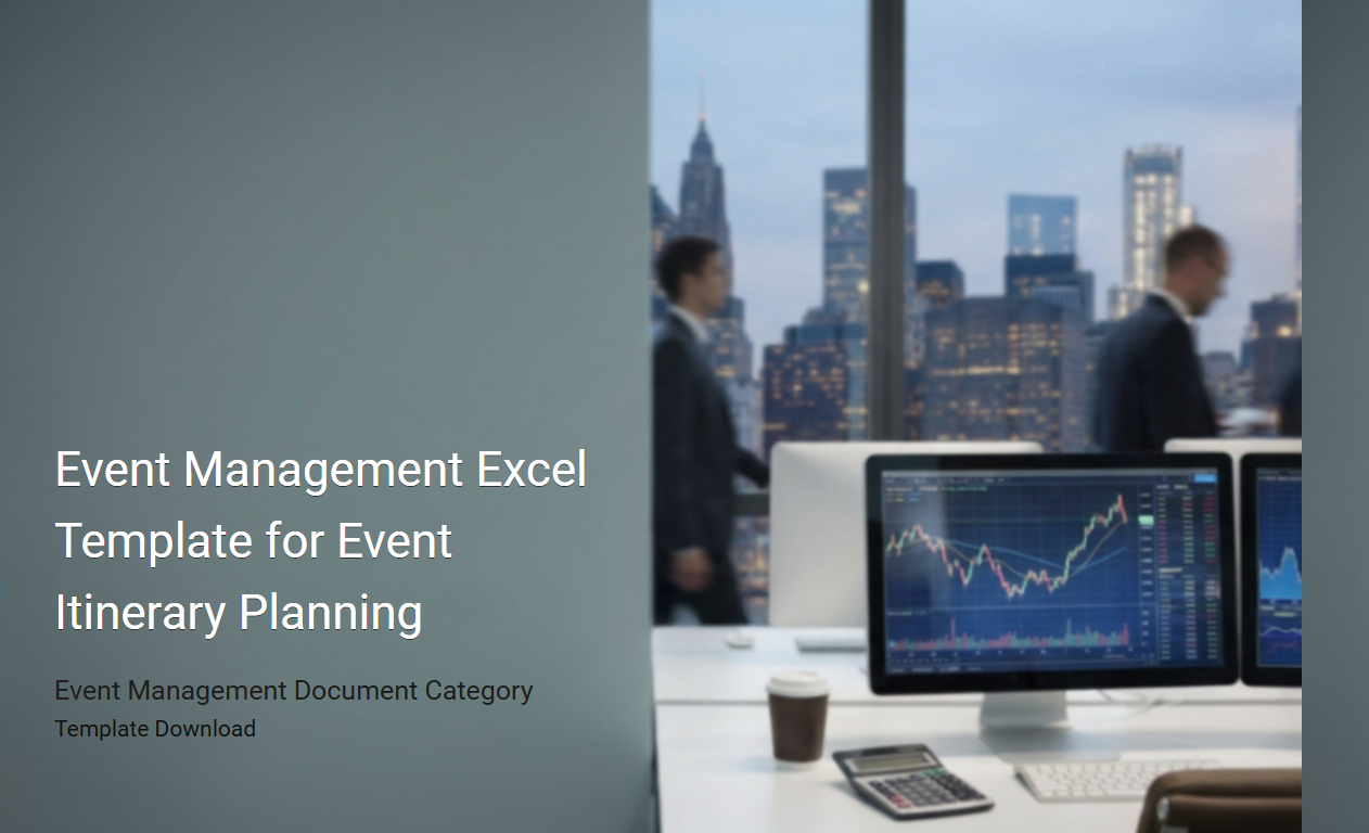 Professional Event Management Excel Template For Streamlined Itinerary 