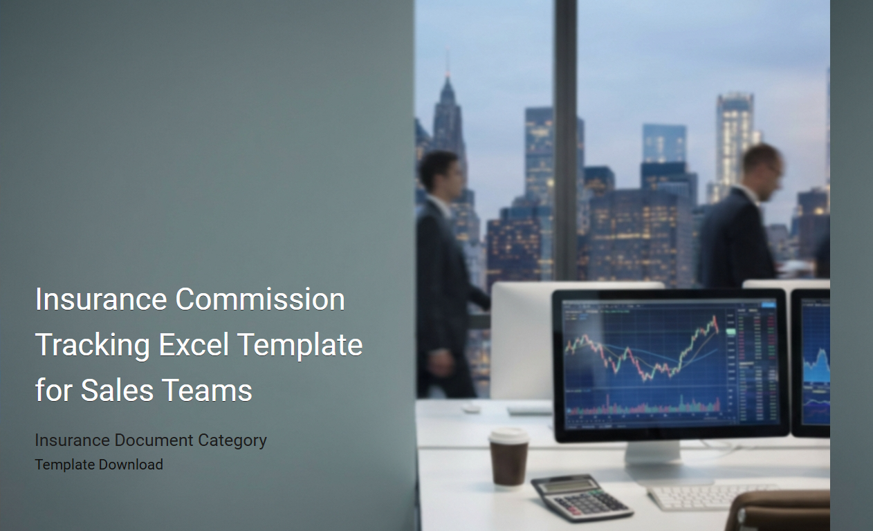 Comprehensive Insurance Commission Tracking Excel Template for Sales Teams