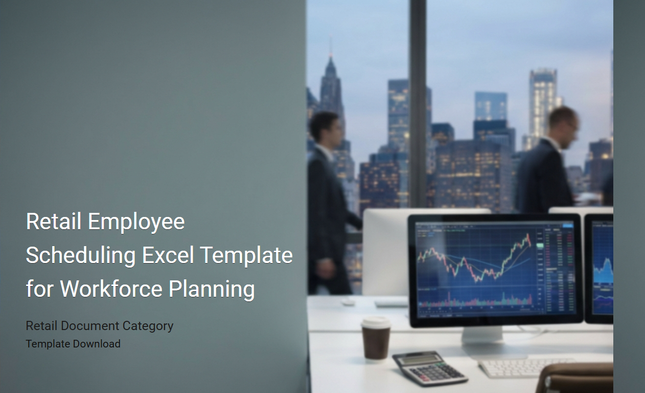 Retail Workforce Scheduling Excel Template for Optimized Staff Planning