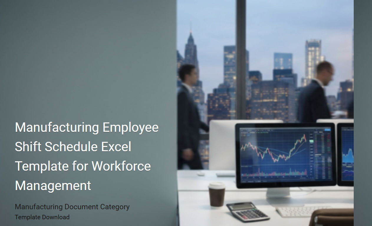 Manufacturing Workforce Shift Schedule Excel Template for Optimized Employee Management