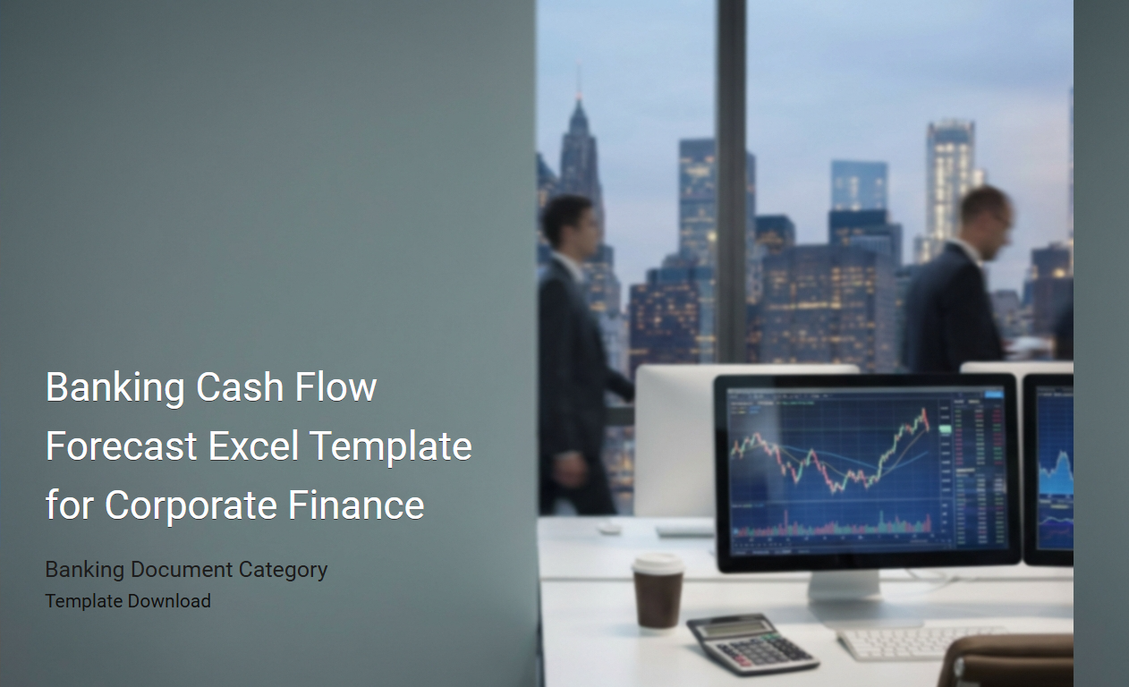 Comprehensive Banking Cash Flow Forecast Excel Template for Corporate Finance Management