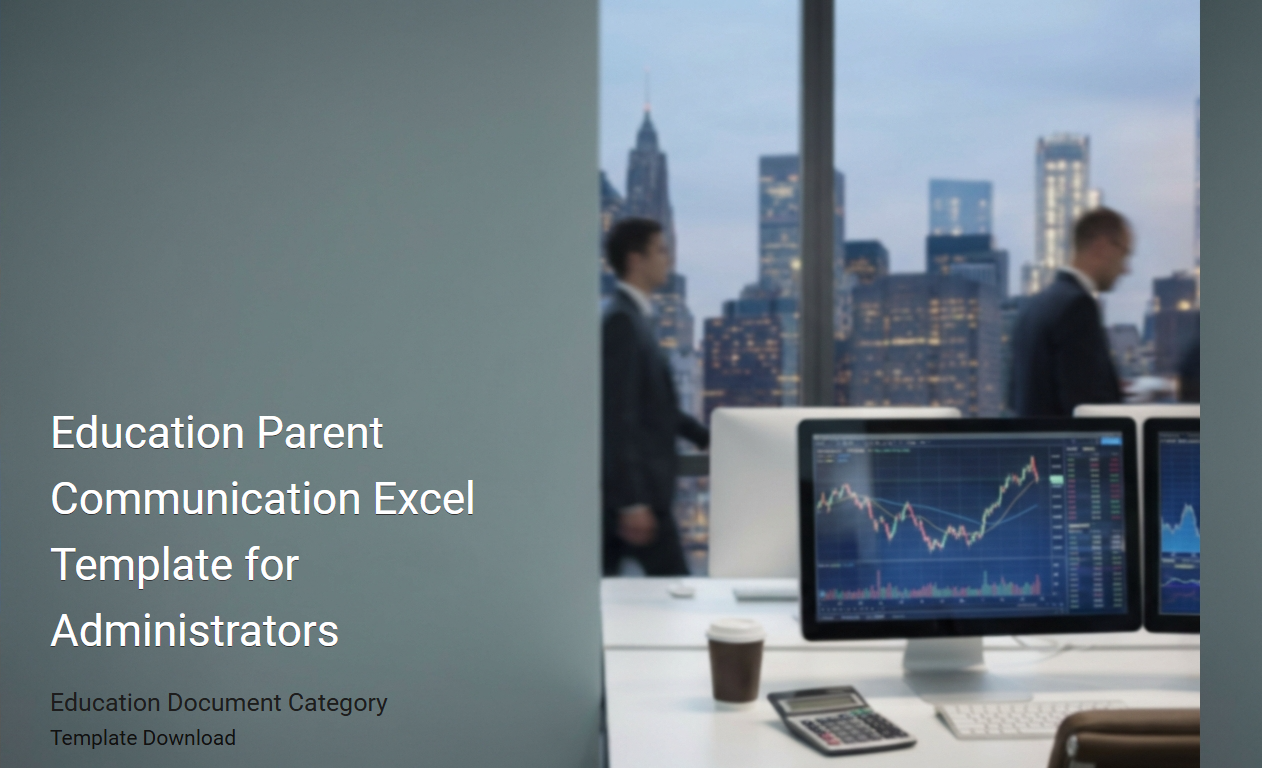 Education Parent Communication Excel Template for School Administrators: Streamlining Family Engagement and Tracking