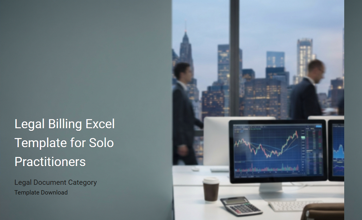 Legal Billing Excel Template for Solo Lawyers: Streamlined Financial Management and Invoicing