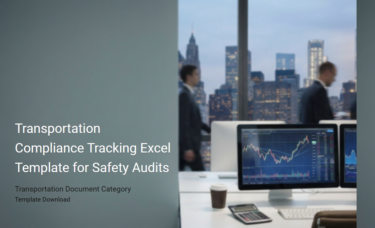 Transportation Compliance Audit Excel Template for Safety Performance Monitoring
