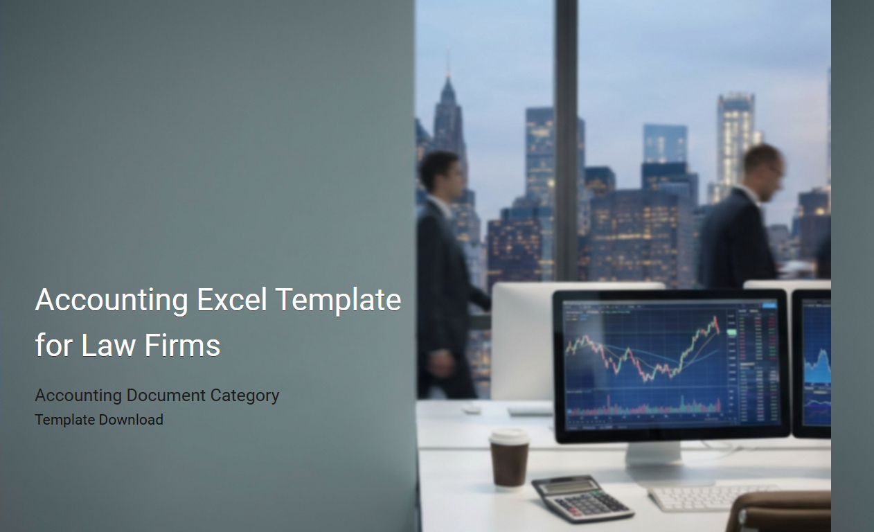 Comprehensive Accounting Excel Template for Law Firm Financial Management