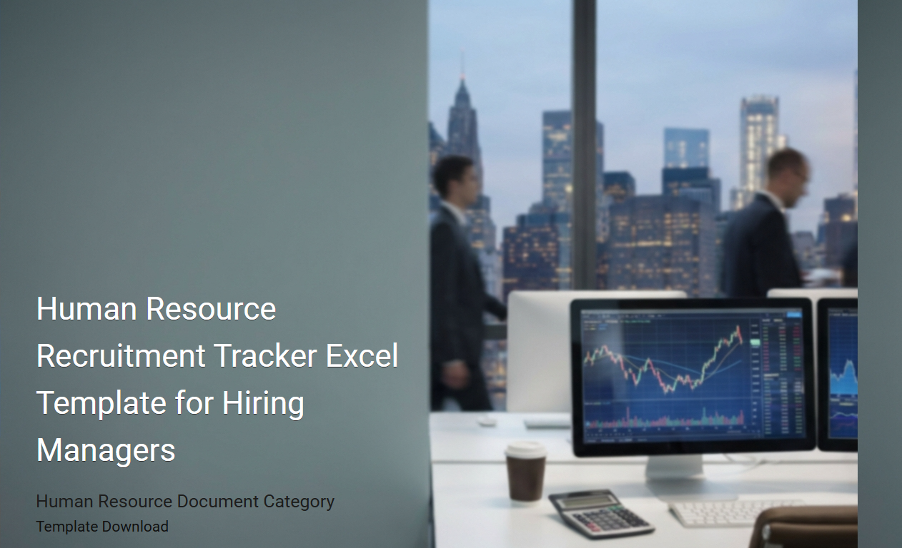 Human Resource Recruitment Tracker Excel Template Tailored for Hiring Managers