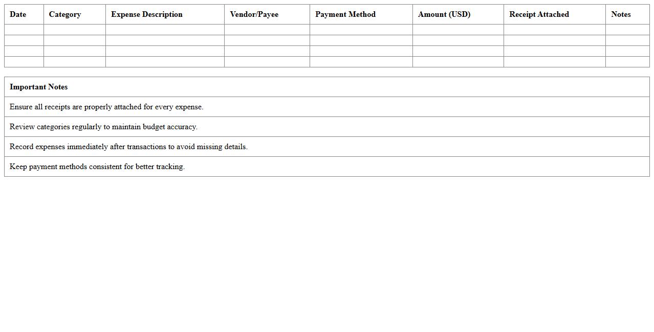 Nonprofit Event Expense Tracker