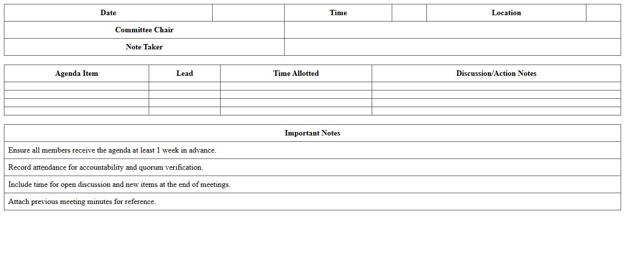 Nonprofit Governance Committee Agenda Sheet