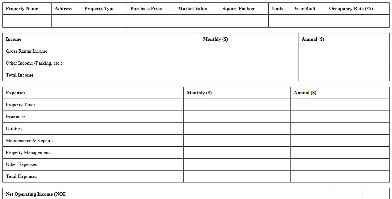 Real Estate Investment Property Valuation Excel Template