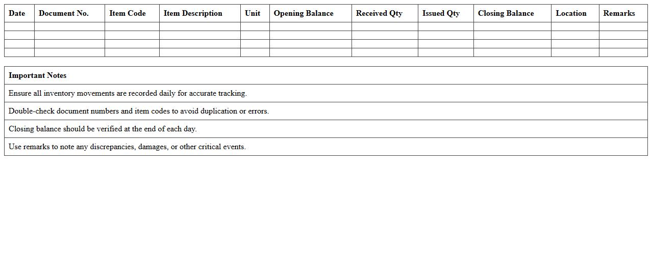 Warehouse Inventory Movement Tracker