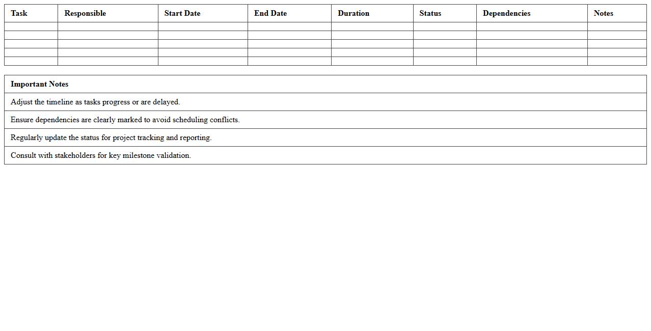Residential Construction Gantt Chart Excel Template