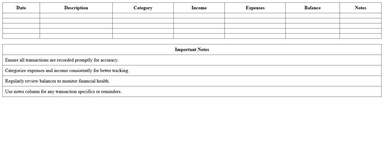 Banking Income vs. Expenses Excel Worksheet