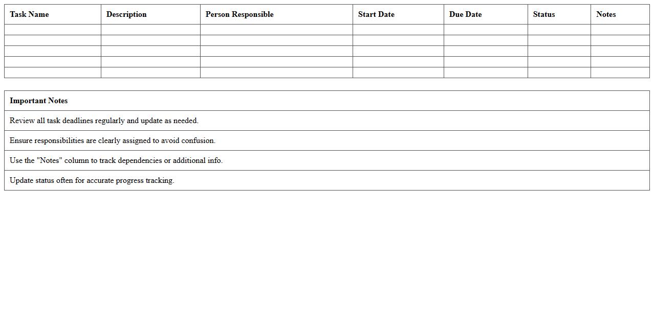 Event Task & Timeline Planning Worksheet