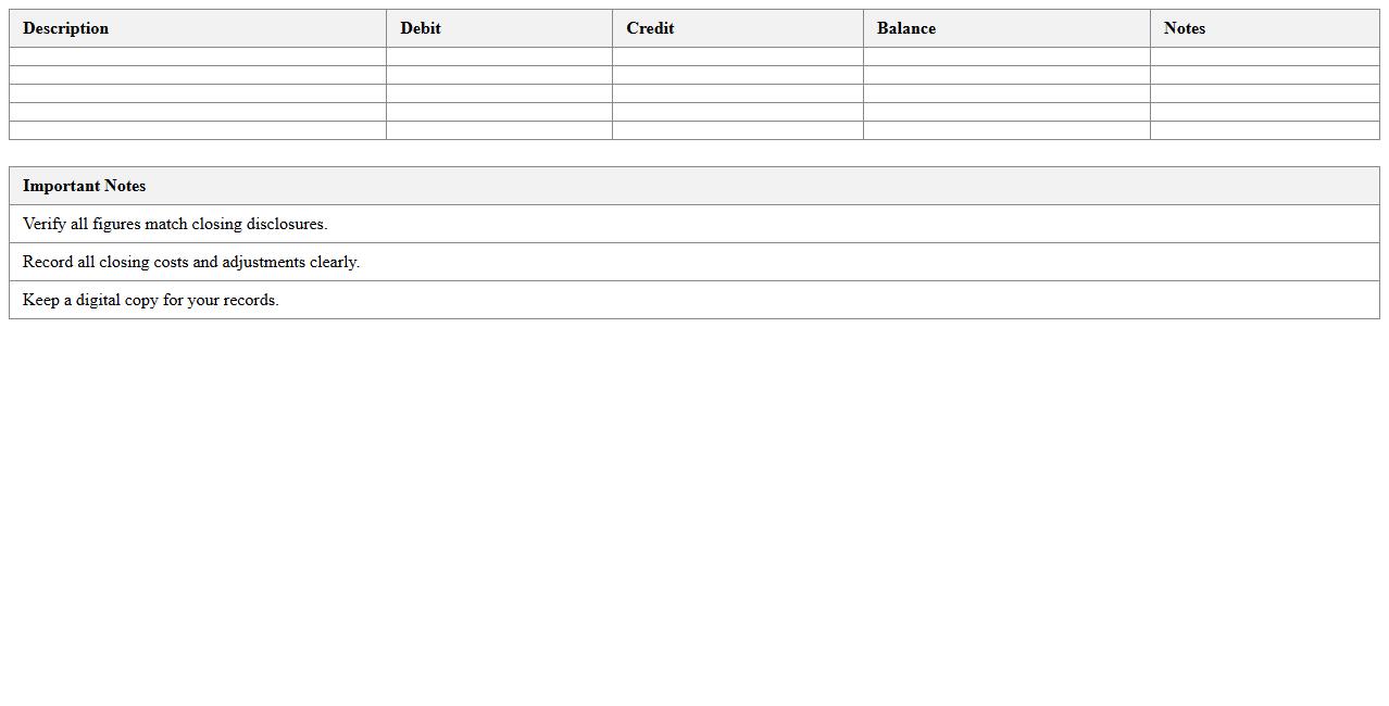 Rental Property Sale Closing Statement Excel