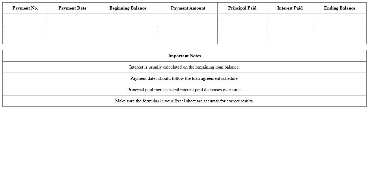 Residential Mortgage Loan Amortization Excel Sheet