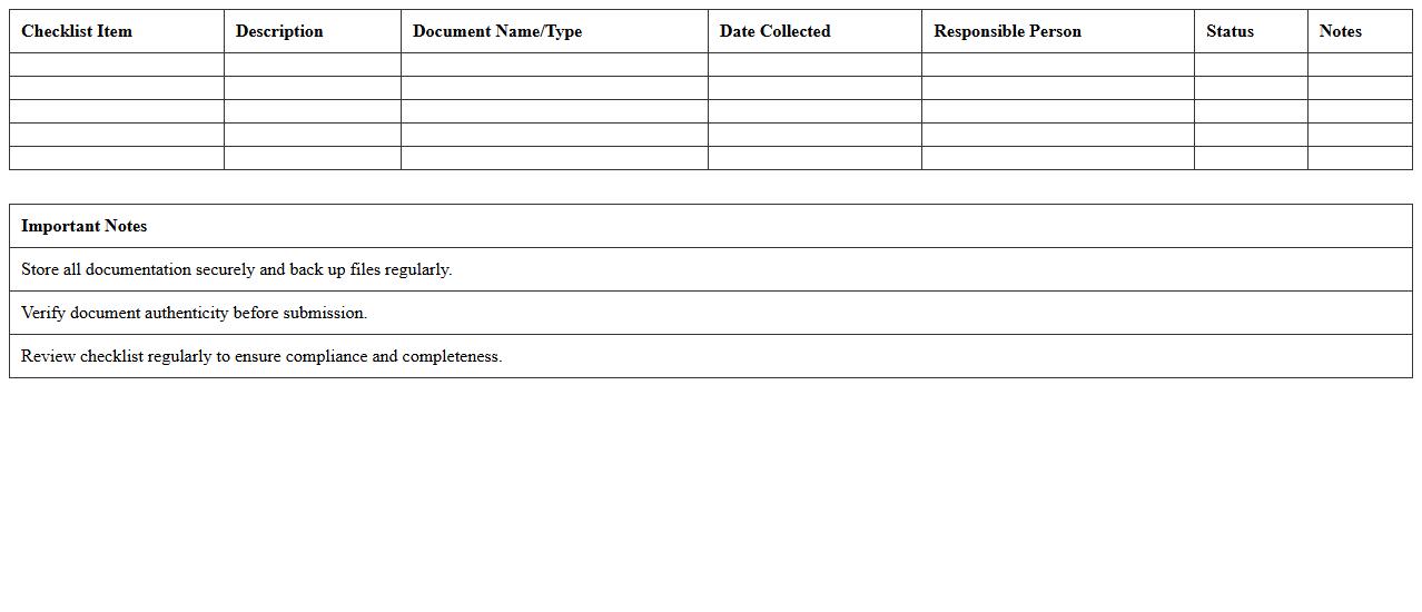 Claim Documentation Checklist for Legal Teams