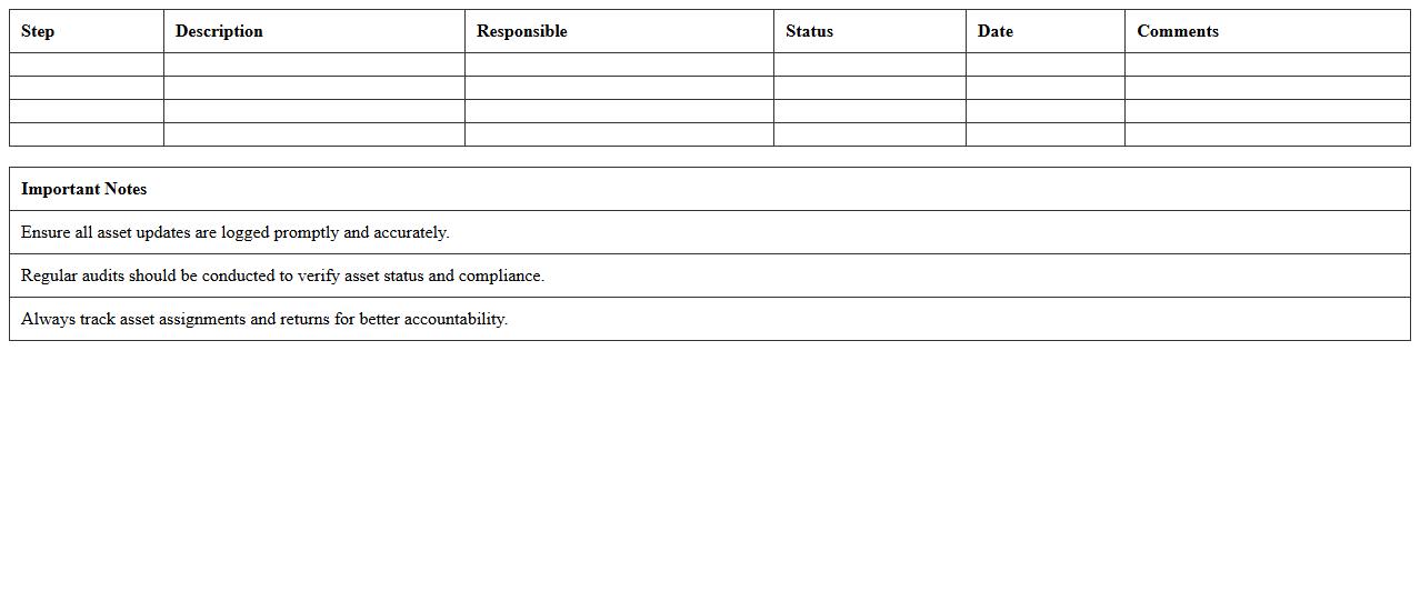 IT Asset Management Workflow Diagram Excel Template