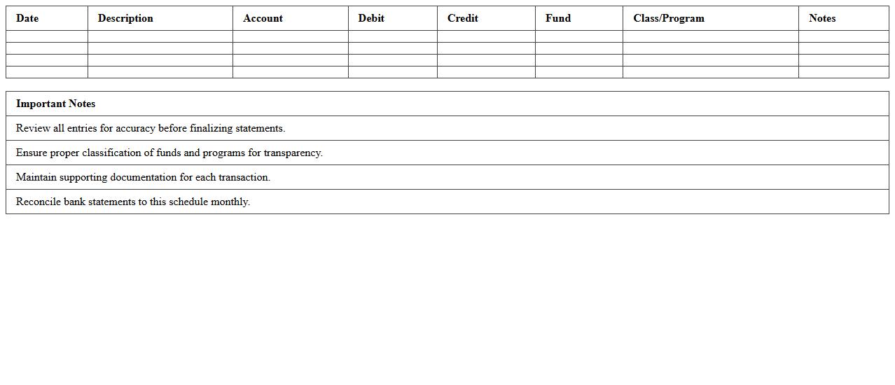 Nonprofit Audit Ready Financial Statement Excel Template