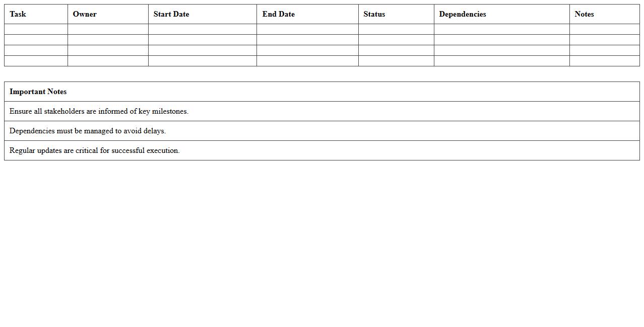 Product Launch Event Timeline Management Template