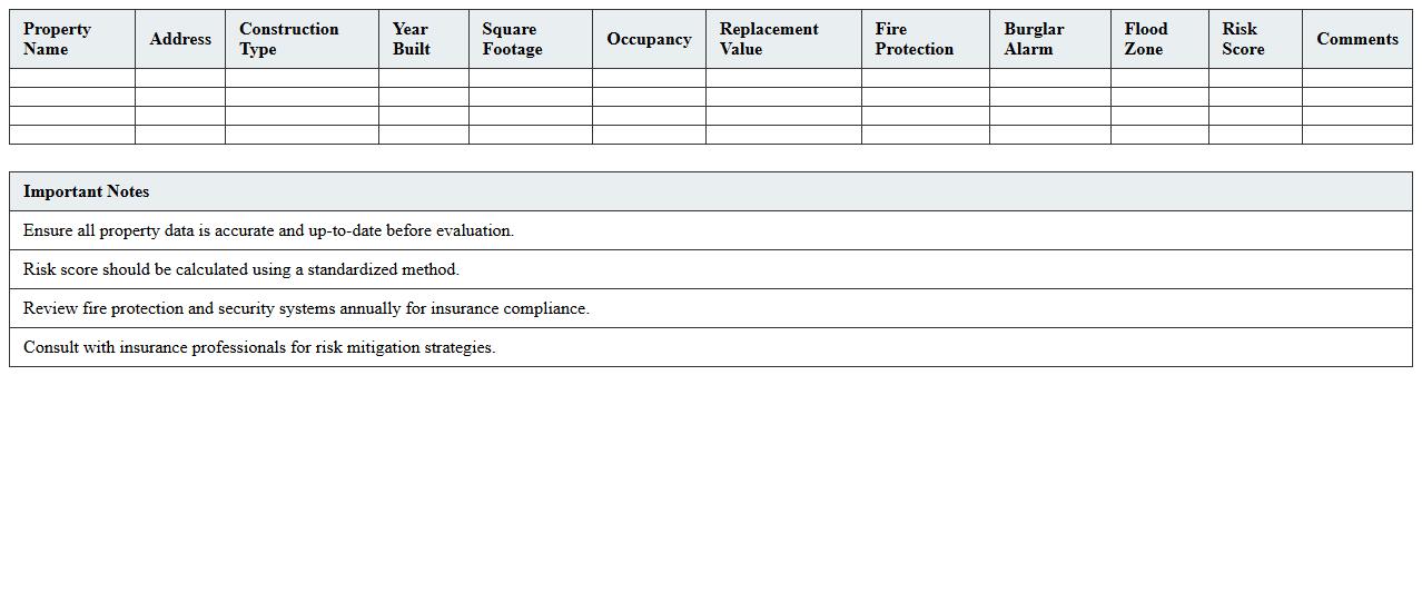 Commercial Property Insurance Risk Evaluator
