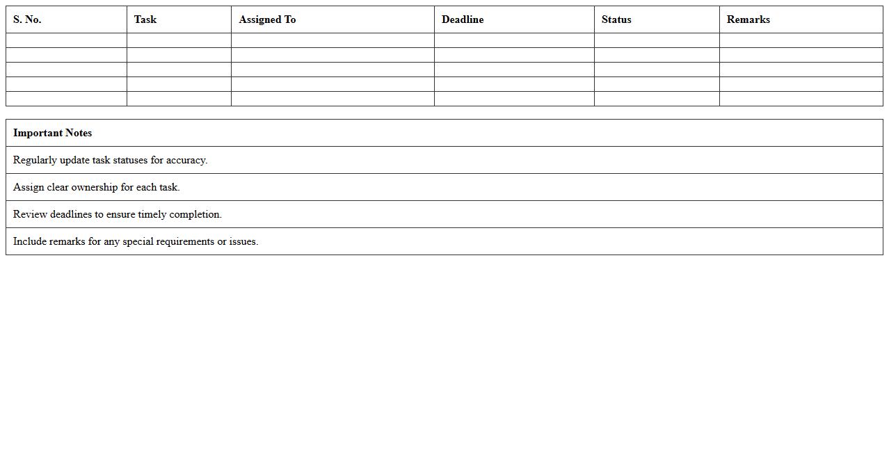 Pre-Event Task Checklist Excel Format
