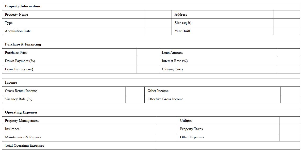Real Estate Investment Valuation Model (Commercial)