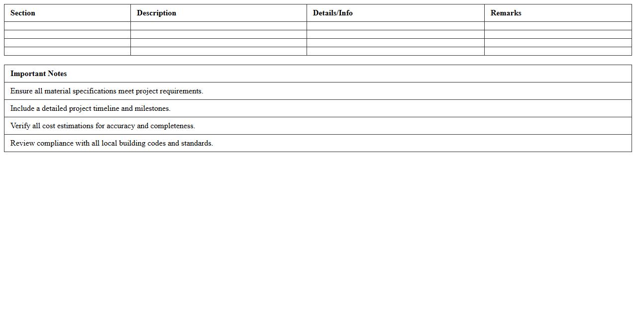 Interior Fit-Out Bid Document Template in Excel