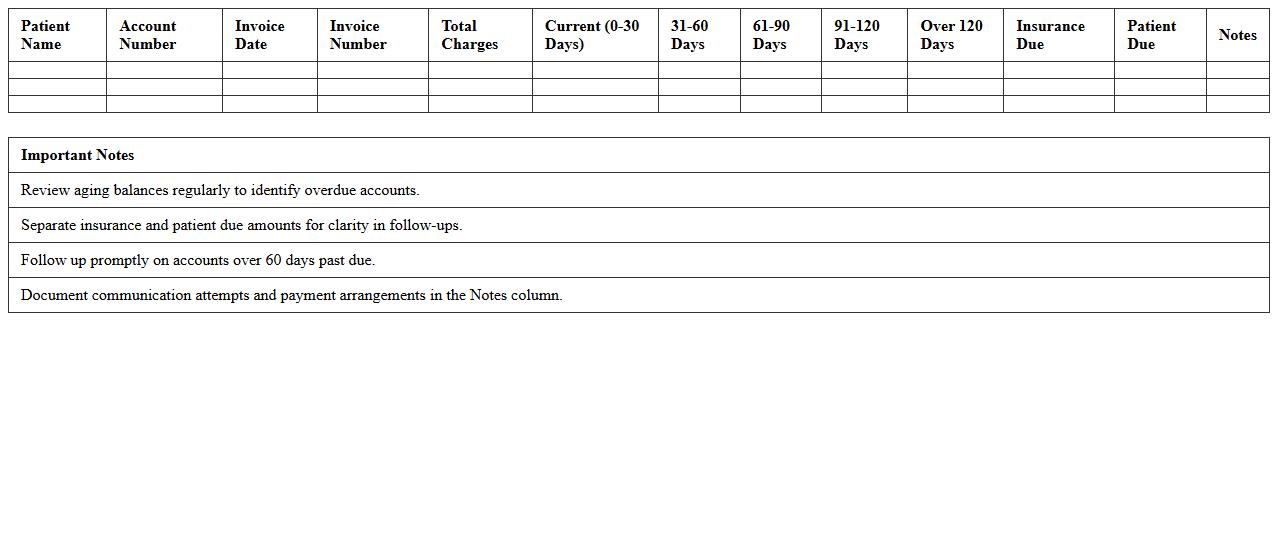 Accounts Receivable Aging Report for Clinics