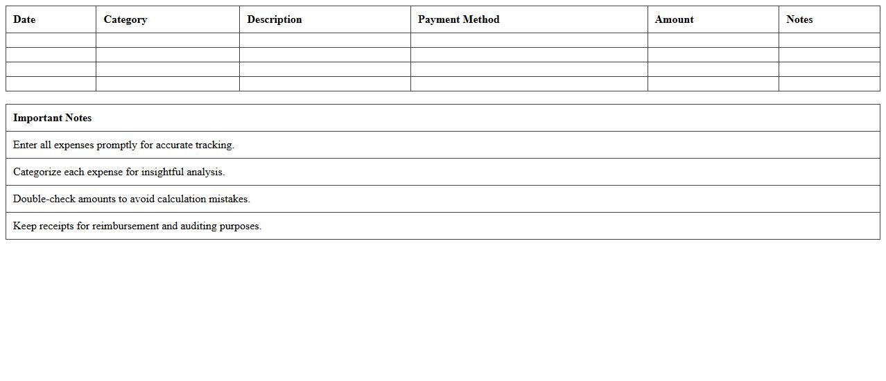 Travel Expense Tracker Excel Template
