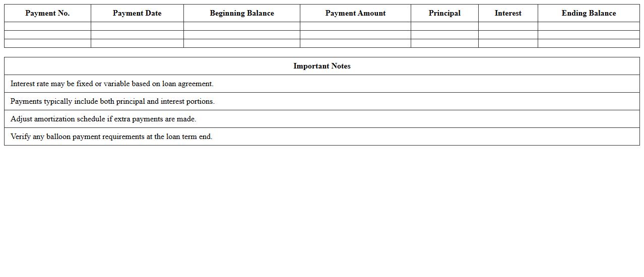 Commercial Loan Amortization Excel Spreadsheet