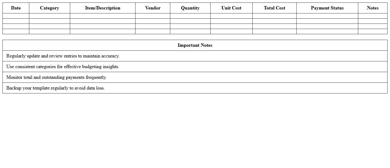 IT Budget & Expense Tracker Excel Template