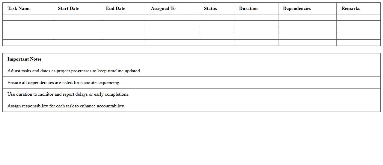 Software Development Project Timeline Excel Template