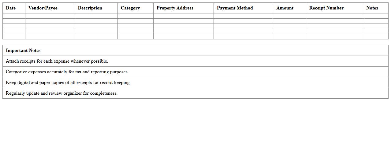 Agent Expense Receipt Organizer