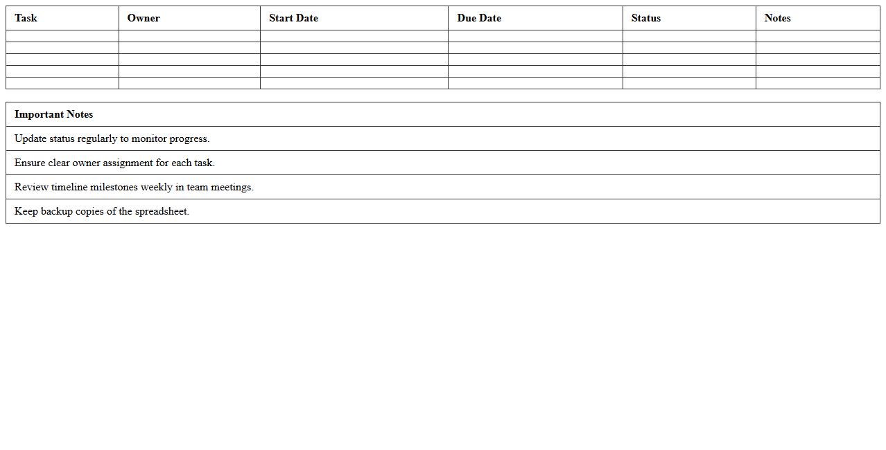 Corporate Event Timeline & Checklist Spreadsheet
