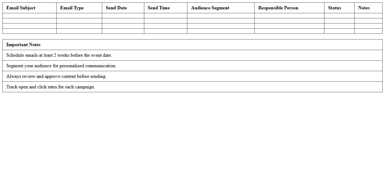 Nonprofit Event Email Promotion Scheduler