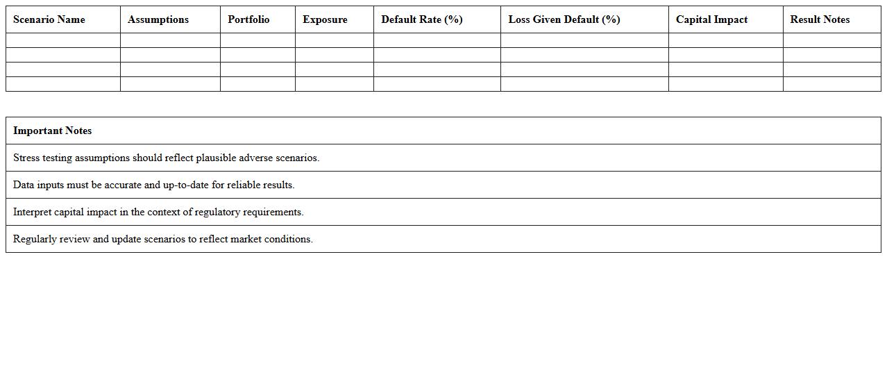Banking Stress Testing Workbook
